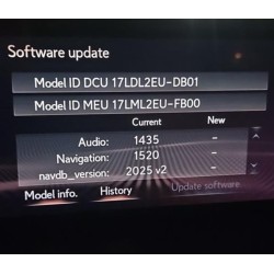 Actualización de navegación para Toyota/Lexus Premium System Gen.10 Sat Nav 2025 Mapas + código de activación